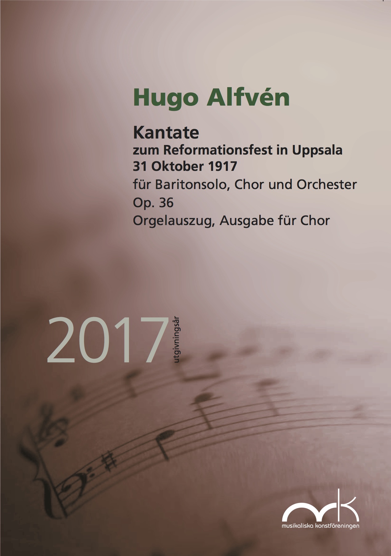 Omslag Alfvén choral score (German)